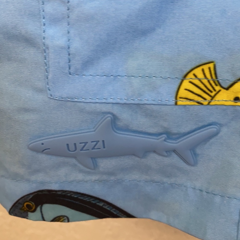 🐠🐡🐟UZZI Activewear SizeL Swim Trunks NWT 🐡🐠🐟 - Picture 5 of 10